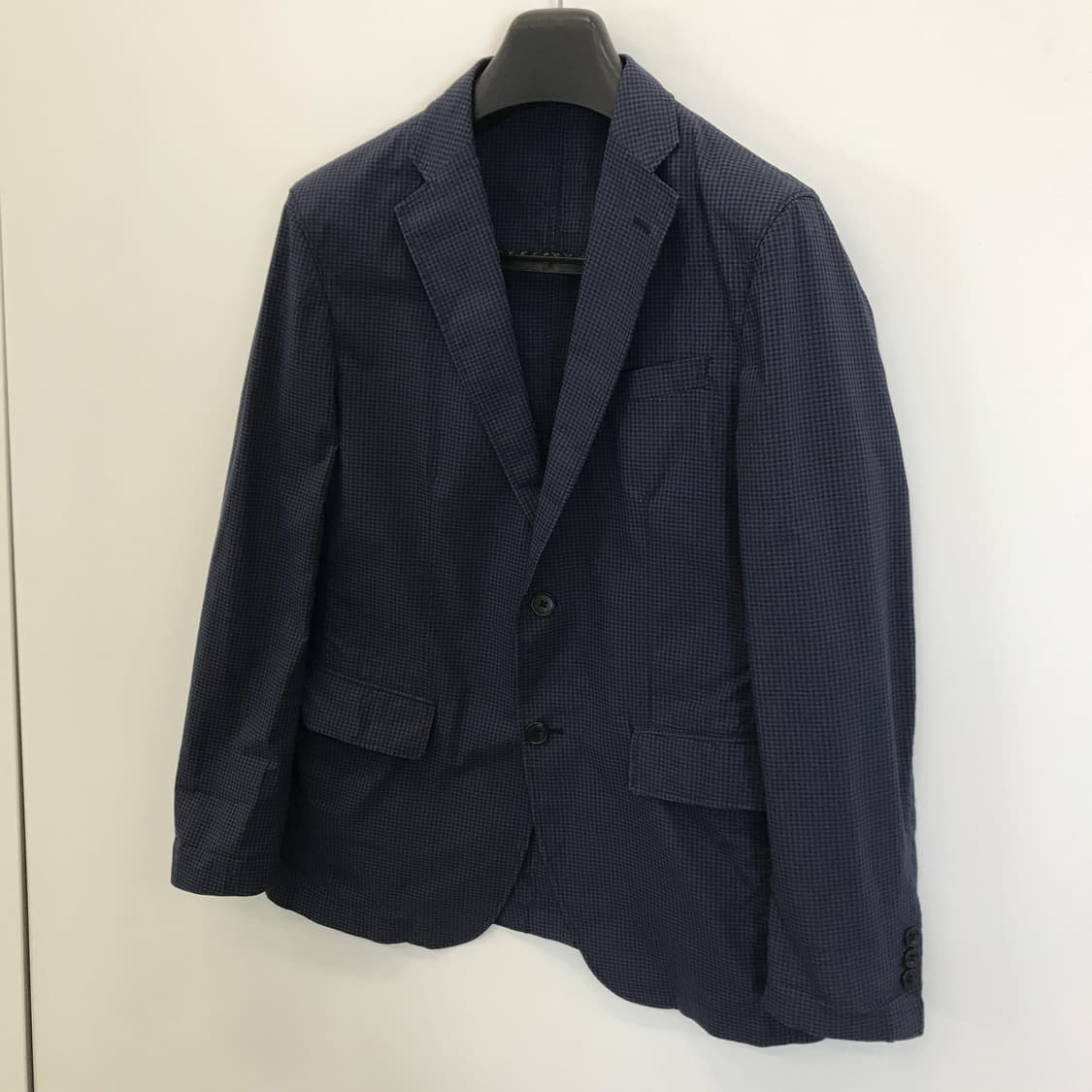 유니클로 체크 코튼 블레이저자켓 [L] 상품이미지2