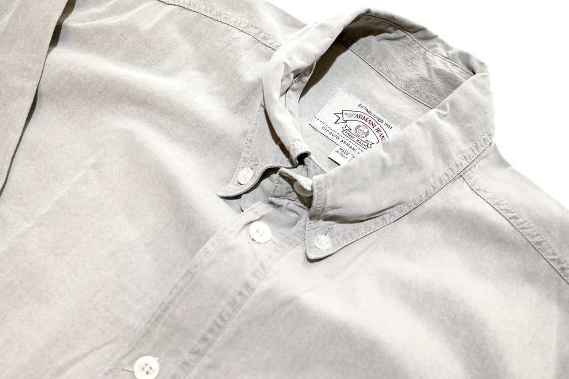 Armani jeans 90s heavy washed shirts 상품이미지4