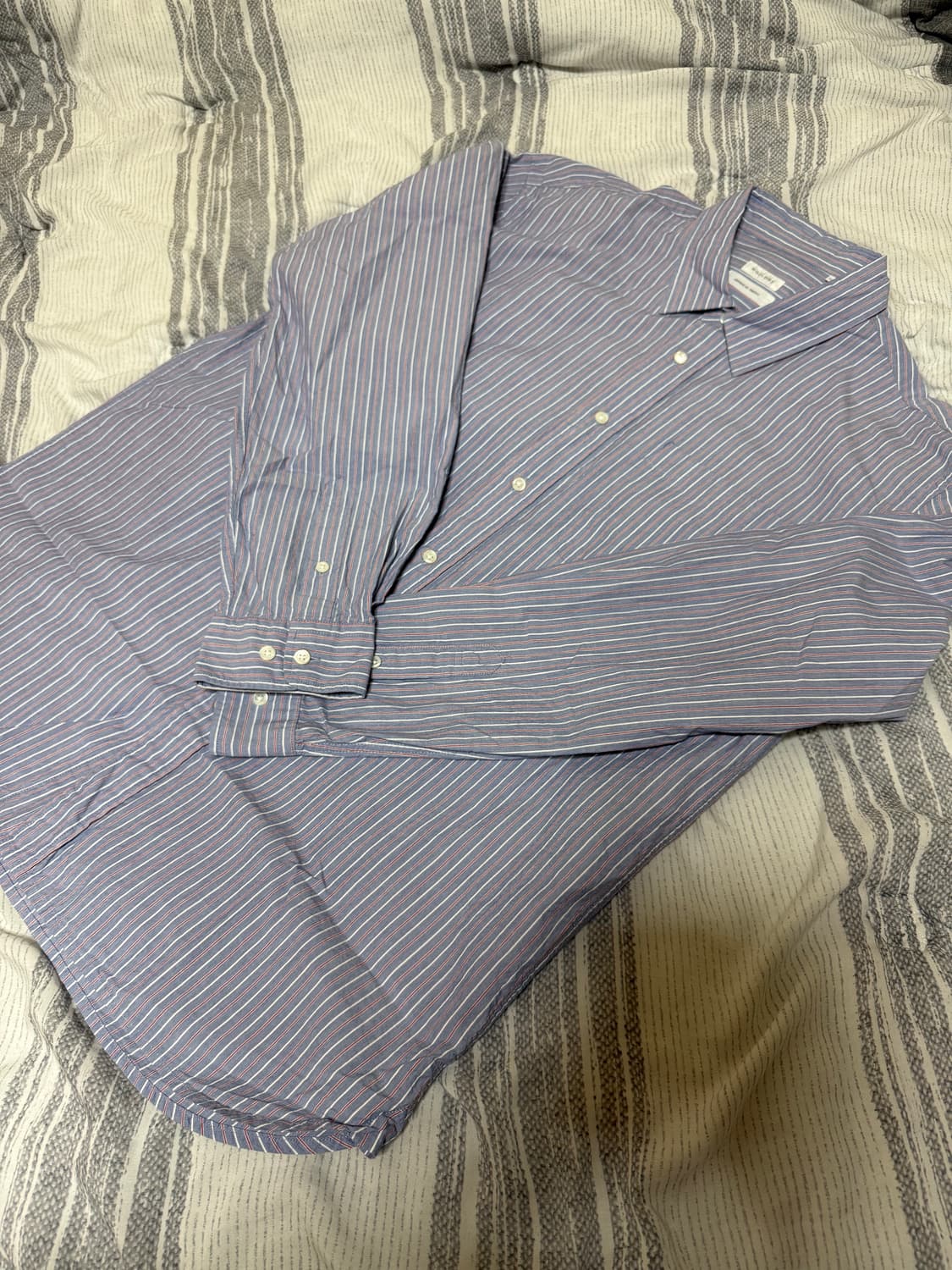 (2) 우드비 릴렉스 스트라이프 셔츠 삭스 상품이미지3