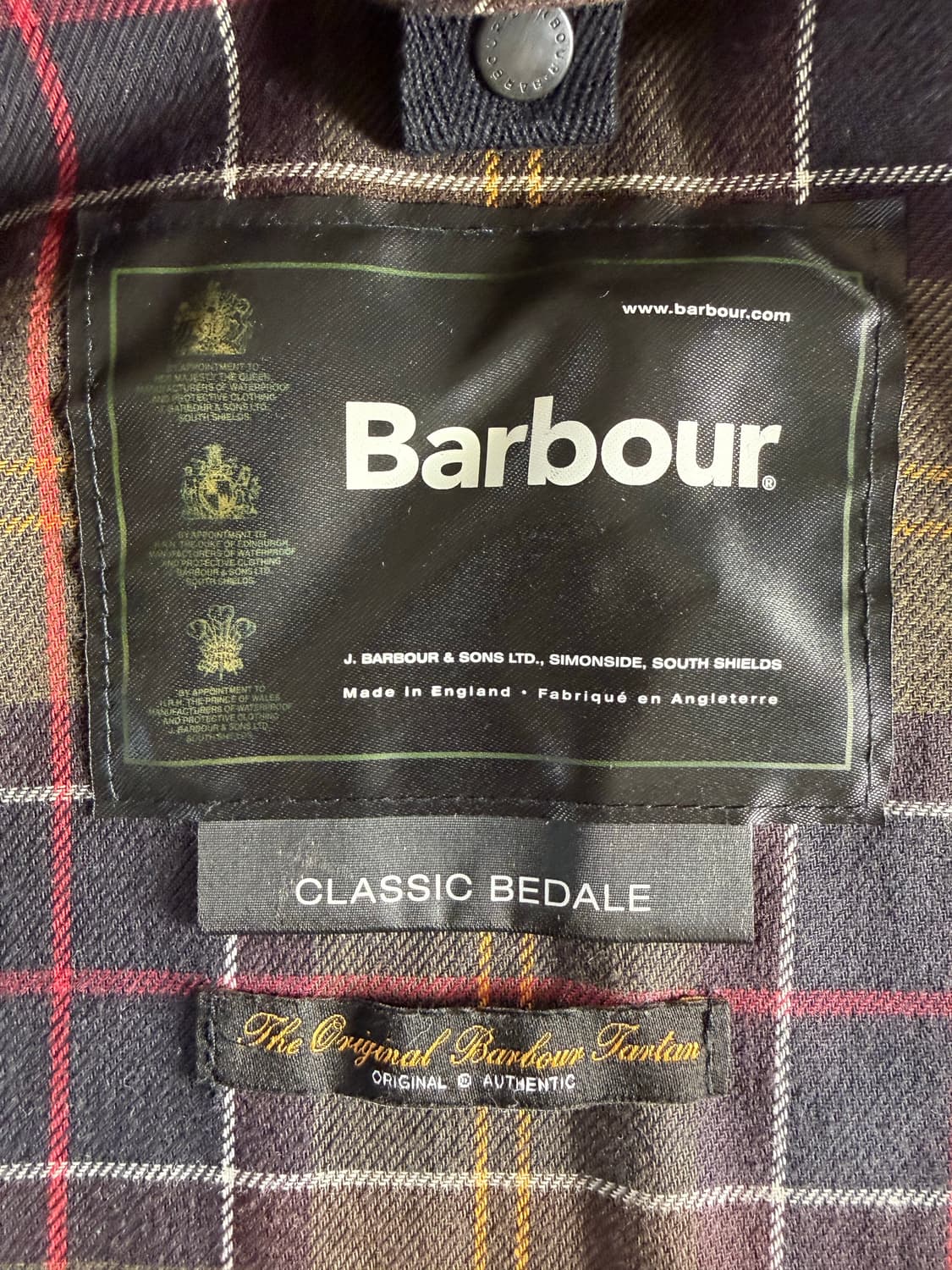 Barbour 클래식 비데일 왁스 자켓 올리브 C34 영국제 상품이미지5