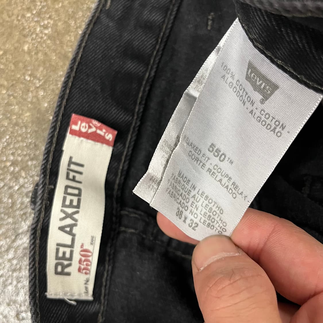 Levis550 블랙진 (36“) 상품이미지7