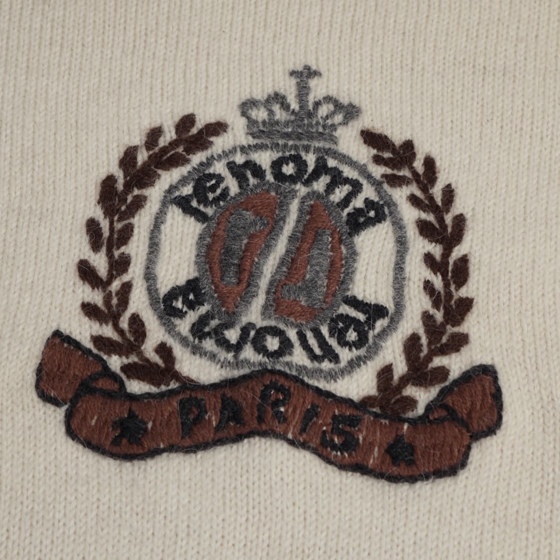 1990s 이태리 레노마 자수 니트 상품이미지3