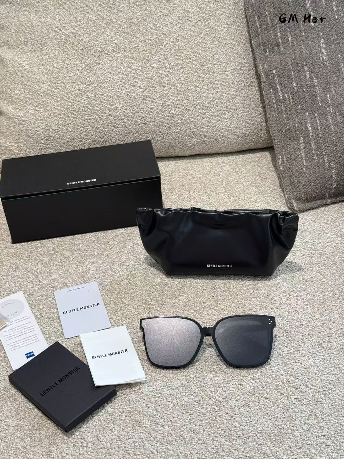 젠틀 몬스터 x 메종 마르지엘라 MM206 블랙 그레이 상품이미지8