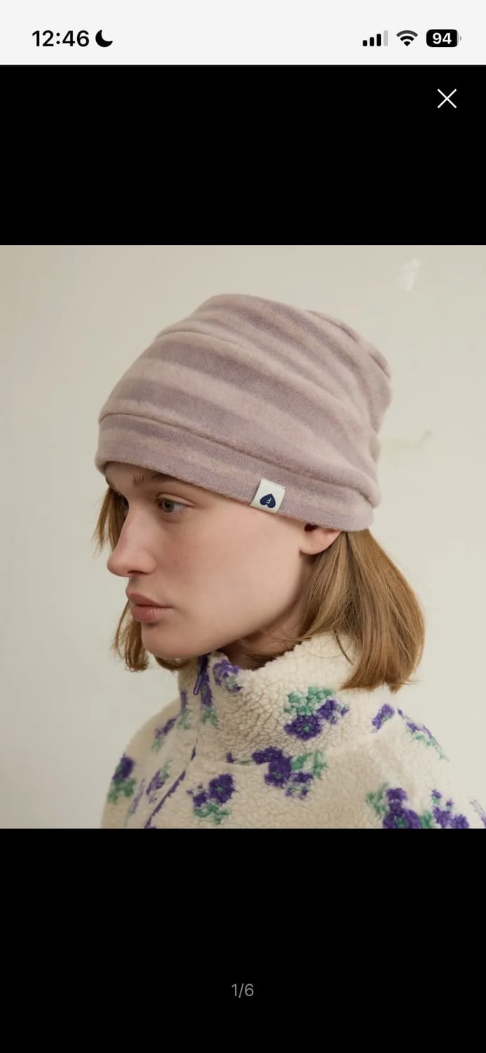 펀프롬펀 스트라이프 비니 핑크 상품이미지2