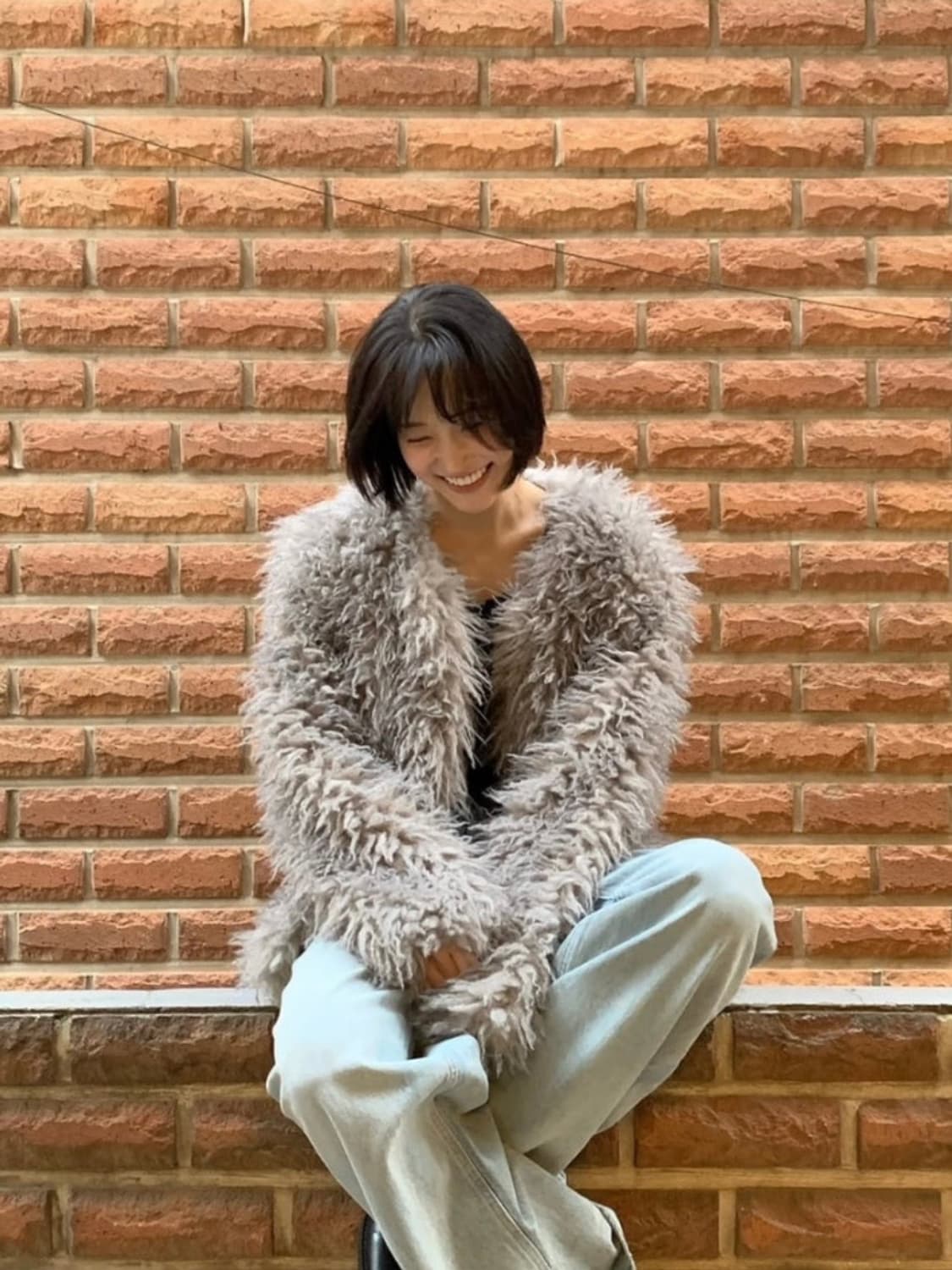 오버듀플레어 퍼자켓 그레이 상품이미지1