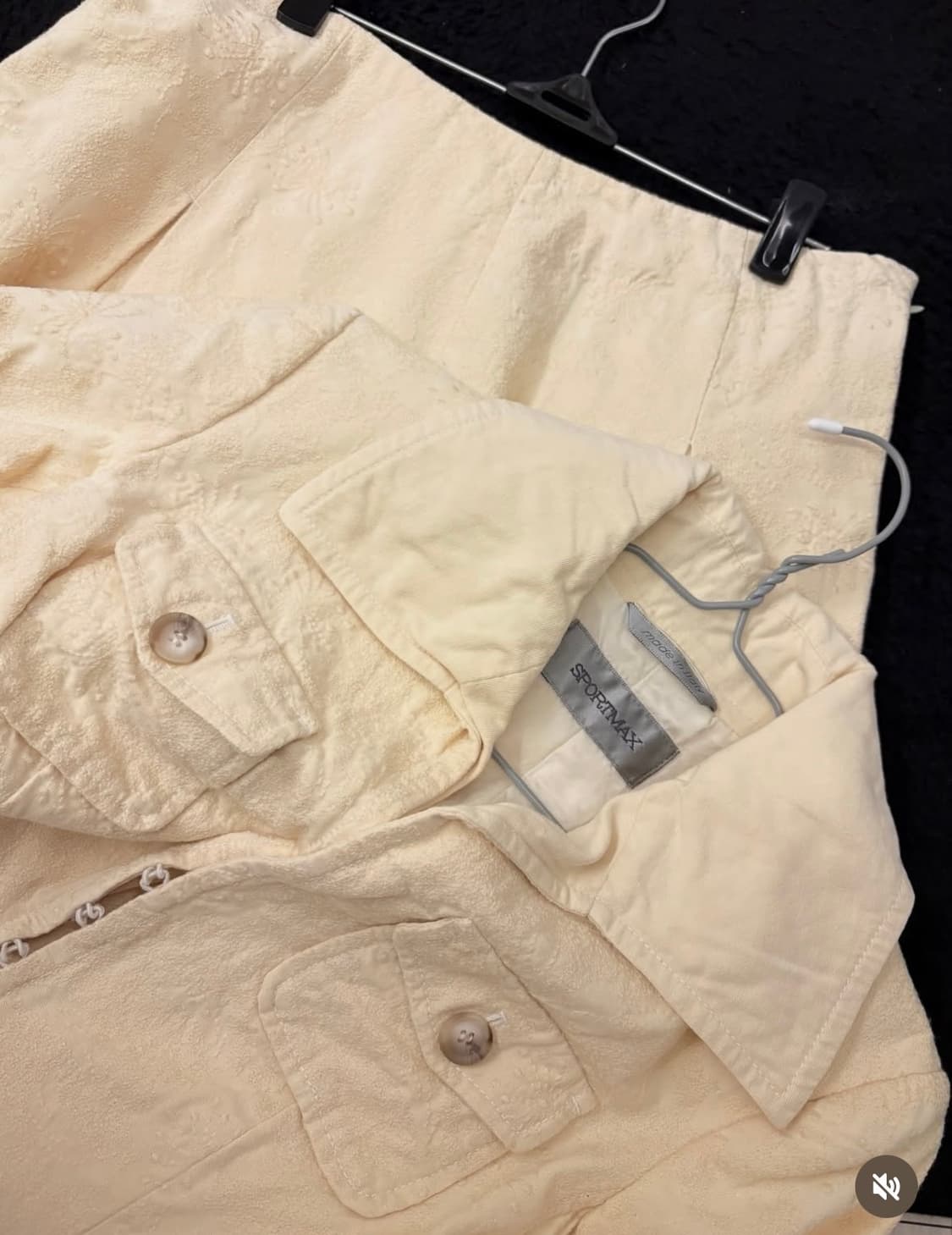 일본 빈티지 셋업 아이보리 상품이미지1