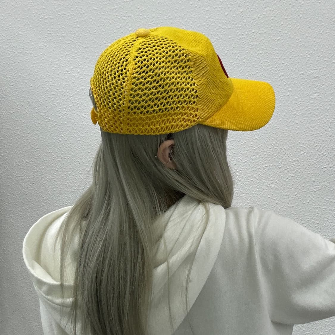 본더치 y2k 옐로우 매쉬 볼캡 상품이미지3