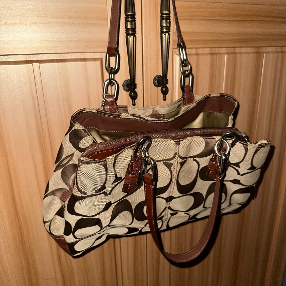 Coach 코치 시그니처 브라운 버킨 숄더백 빈티지 y2k 상품이미지2