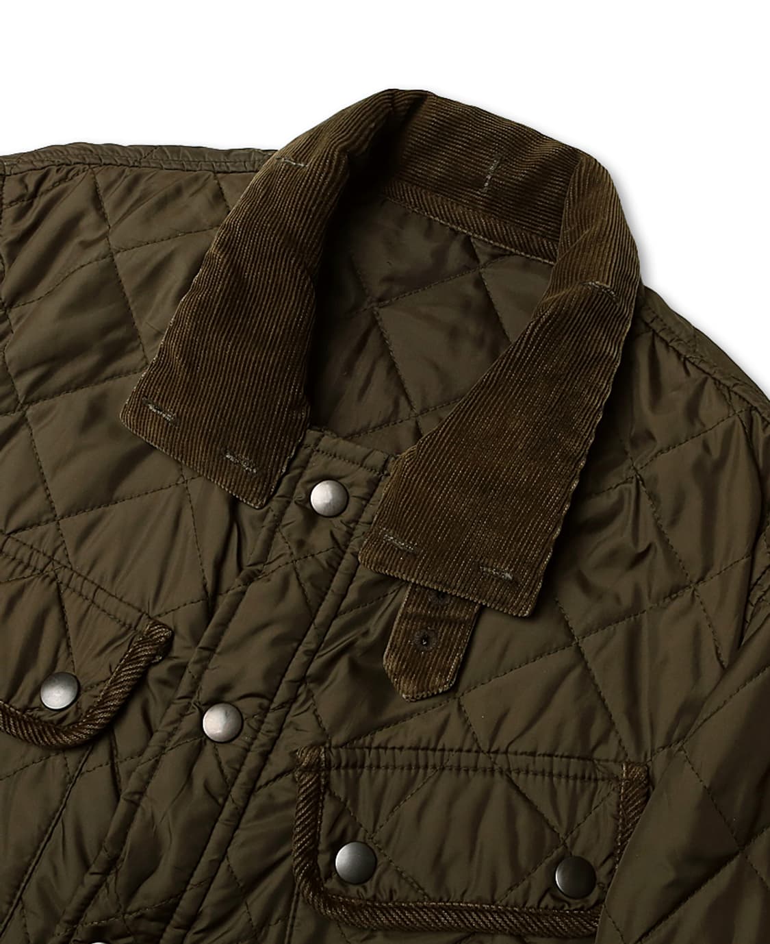 뷰티 앤 유스 [Beauty & Youth] 다크 카키 클래식 퀼팅 자켓 상품이미지2