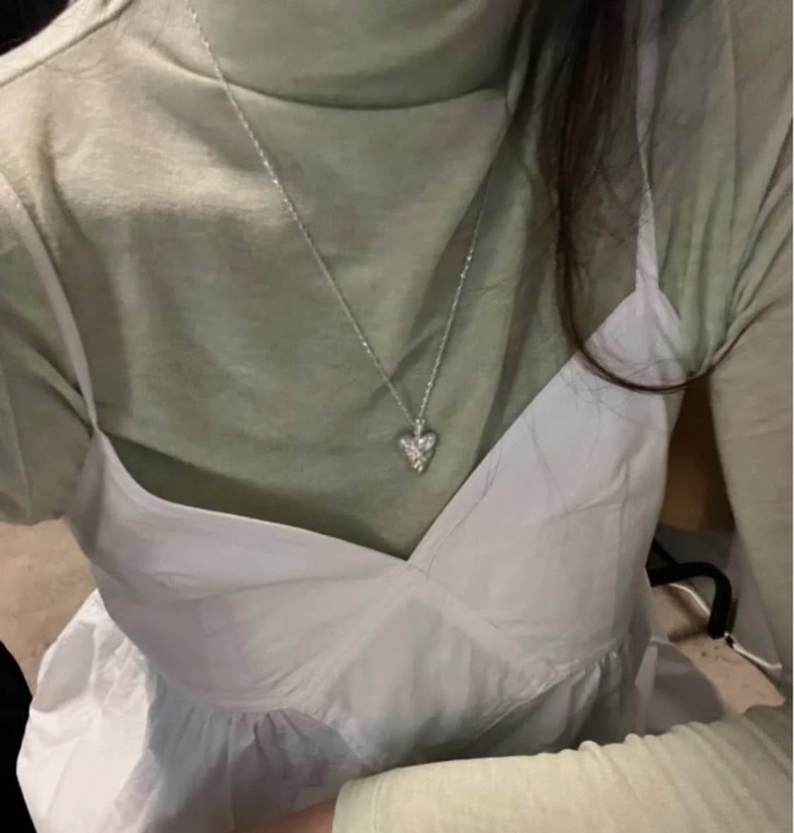 (새상품)시에가 하트 실버목걸이 상품이미지3