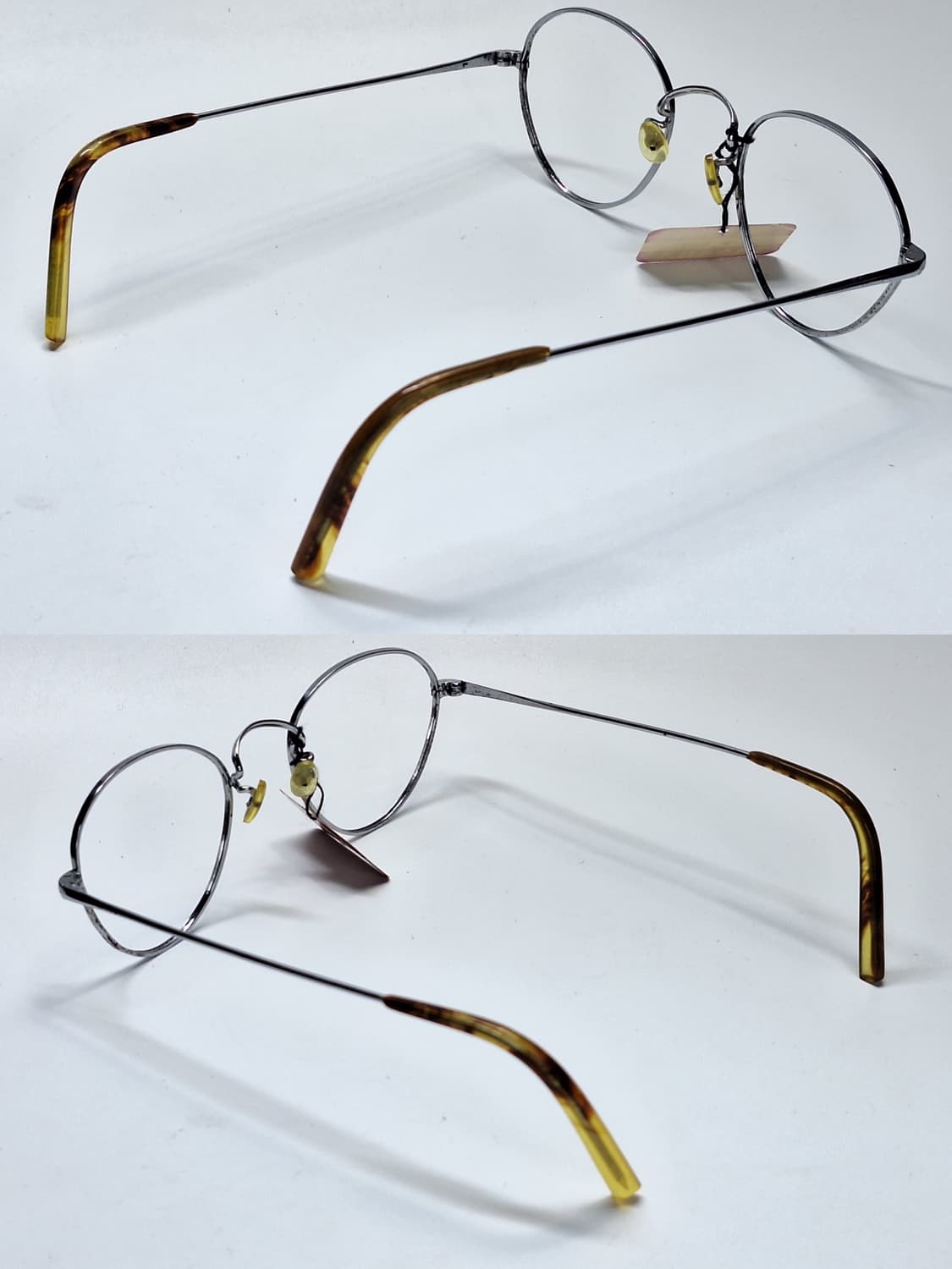 80s 일본제 빈티지 데드스톡 미사용/역삼각형 판토형 안경테 클래식 상품이미지4