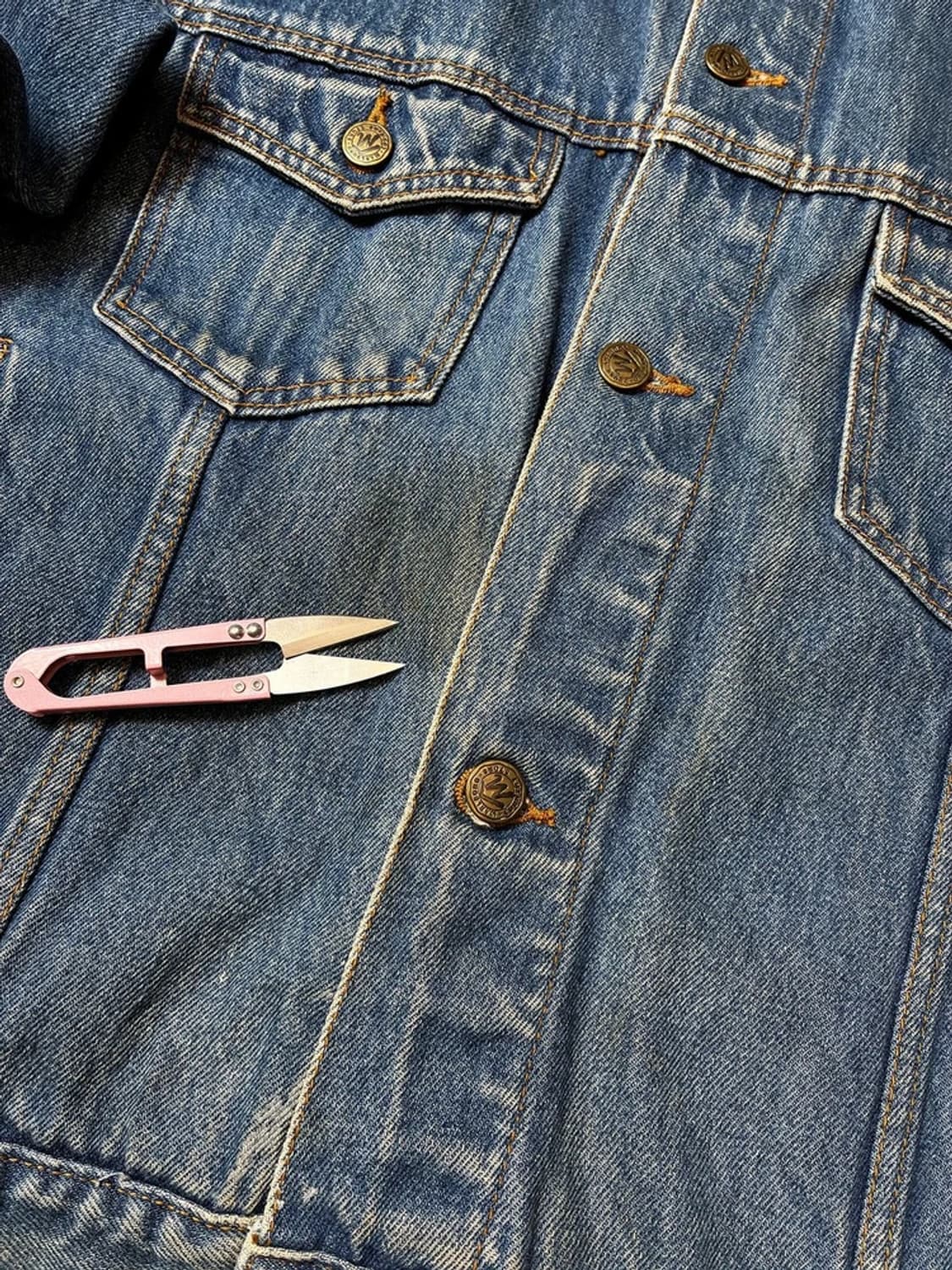 말보로 90's 컨트리 스토어 레더 카라 데님 트러커 자켓 PN8454 상품이미지8