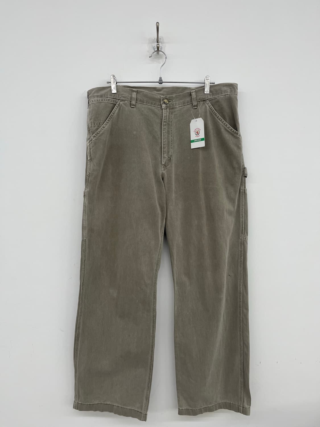 칼하트 빈티지 워크웨어 카키 팬츠 상품이미지1