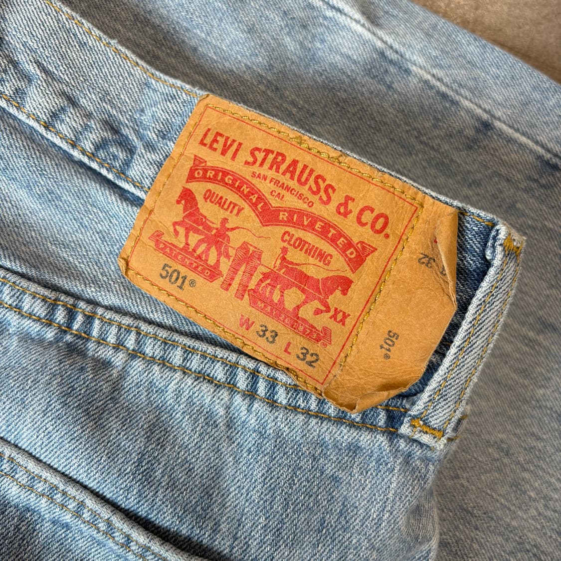리바이스 정품 501 데님 팬츠 상품이미지6