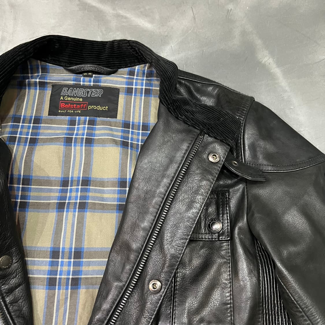  벨스타프 갱스터 레더 바이커 자켓 y15726 상품이미지6
