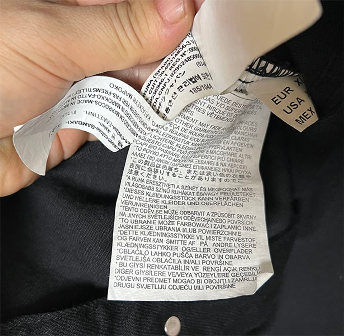 ZARA 자라 남자 블랙 청자켓 트러커 춘추 95-100 상품이미지4