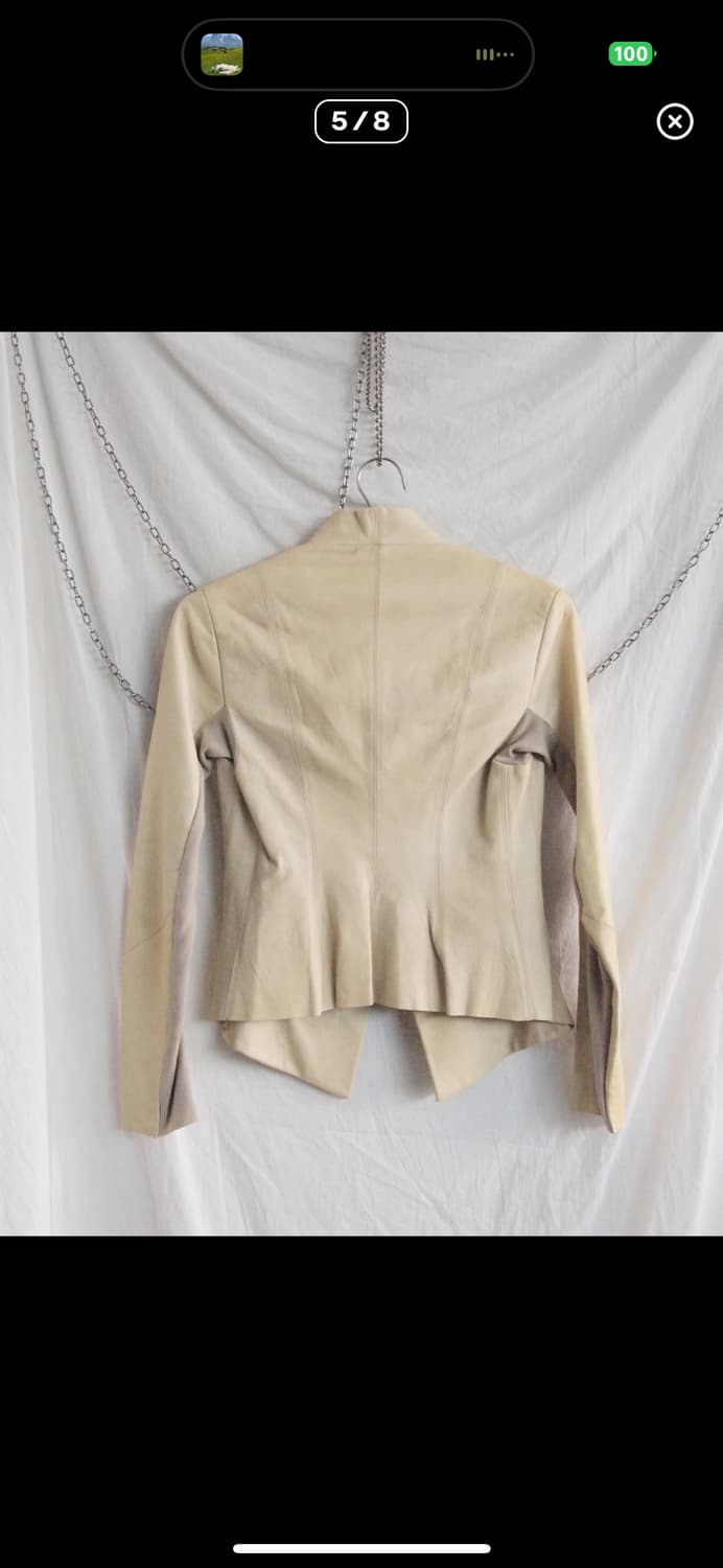 릭오웬스 olmar&mirta asymmetric 레더 블레이저 상품이미지5