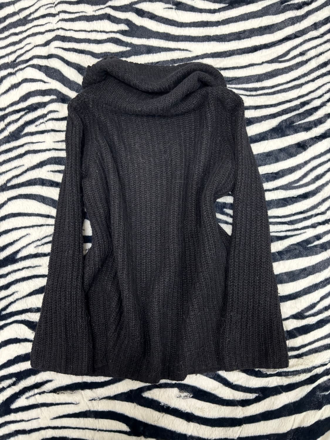High Neck Layered Knit Sleeve 상품이미지8