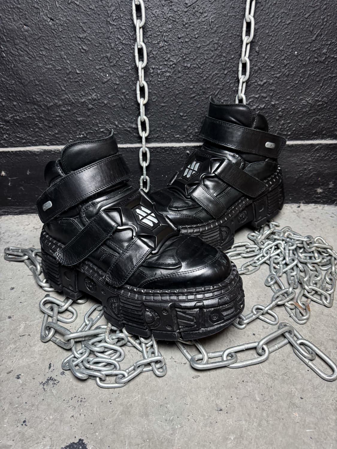 New Rock – Tower Sole Leather Boots 상품이미지1