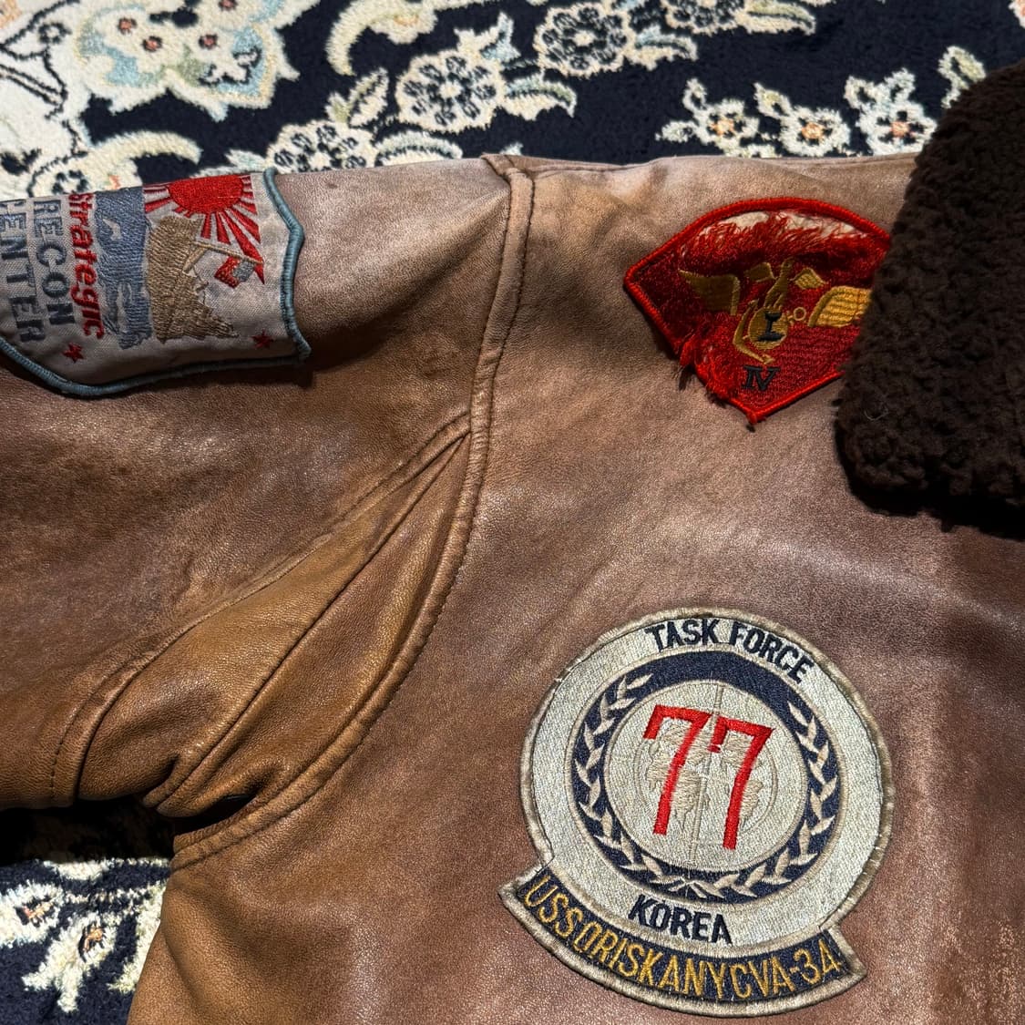 AVIREX 90s 아비렉스 타입 G-1 소가죽 자켓 M 105 상품이미지4