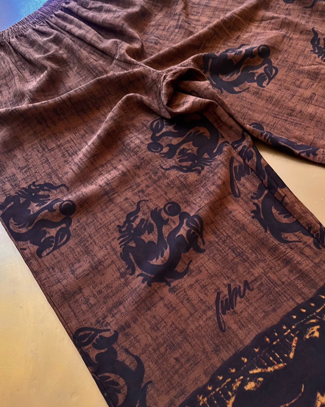 Jpn Vintage Oriental Dragon Art Pants 상품이미지5