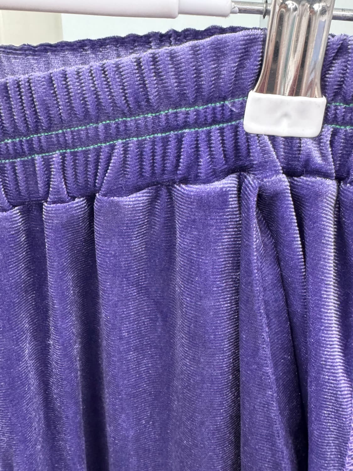 더일마 벨벳 체크 바지 F 상품이미지4