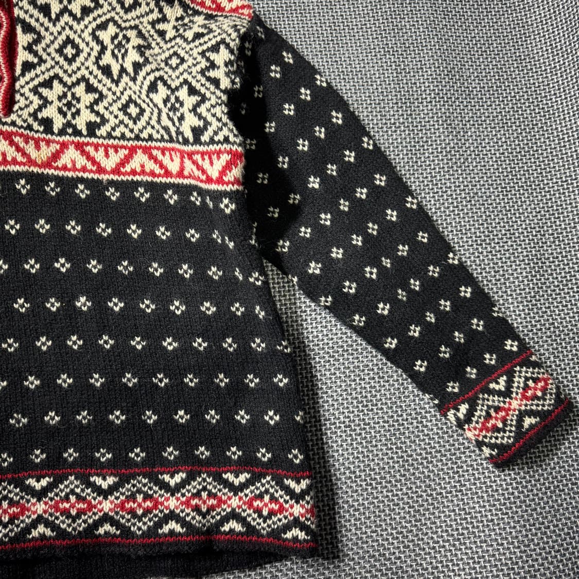 90s 엘엘빈 노르딕 스웨터 네이비 ( S/OLD-8324 ) 상품이미지4