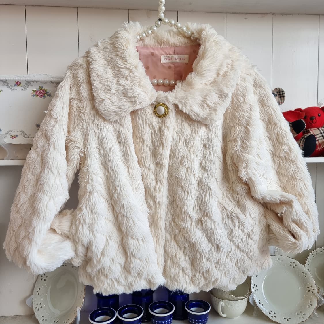 크림 퍼자켓 상품이미지3