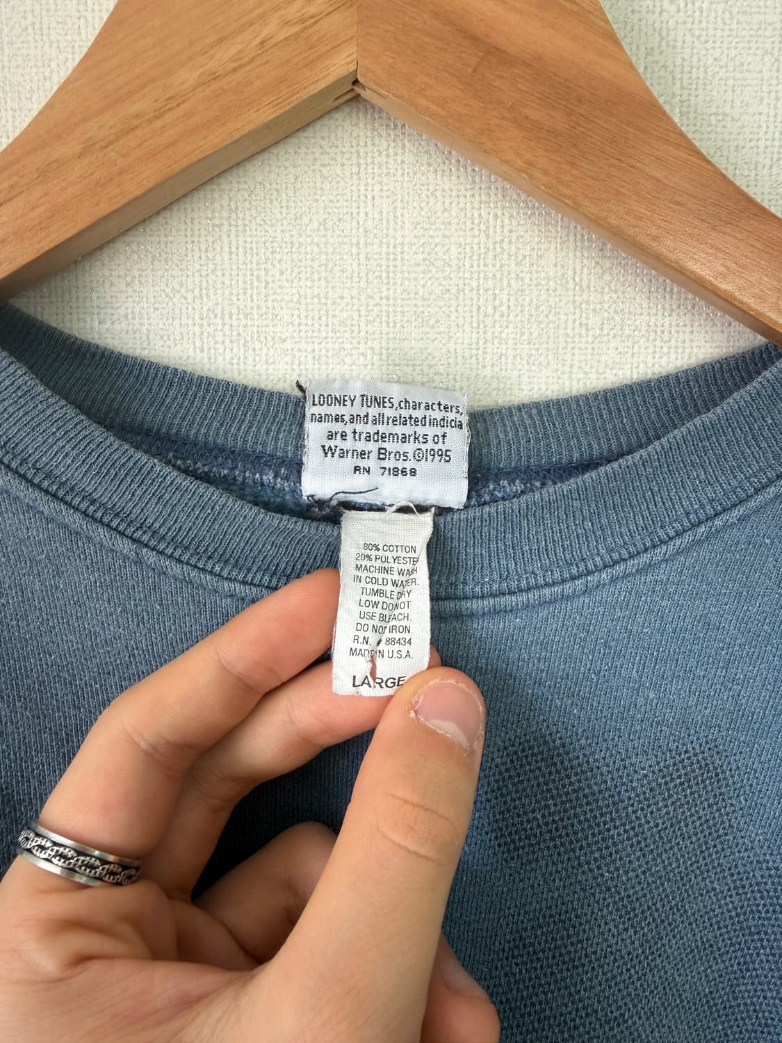 90s looney tunes taz sweatshirt 테즈 루니툰즈 상품이미지6