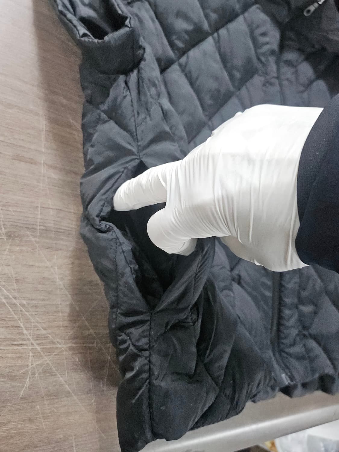 블랙 다이아 퀼팅 후드 패딩 조끼  free 상품이미지2