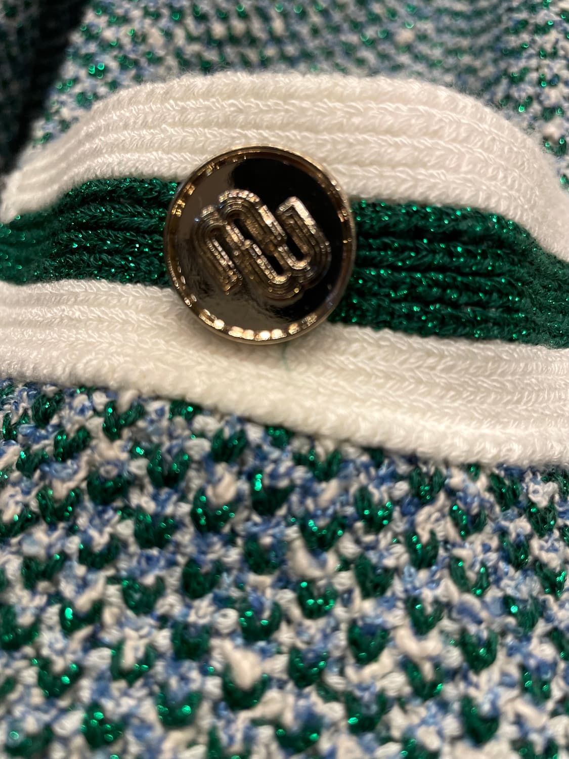 마쥬 그린 글리터 트위즈 가디건 55~66 상품이미지5