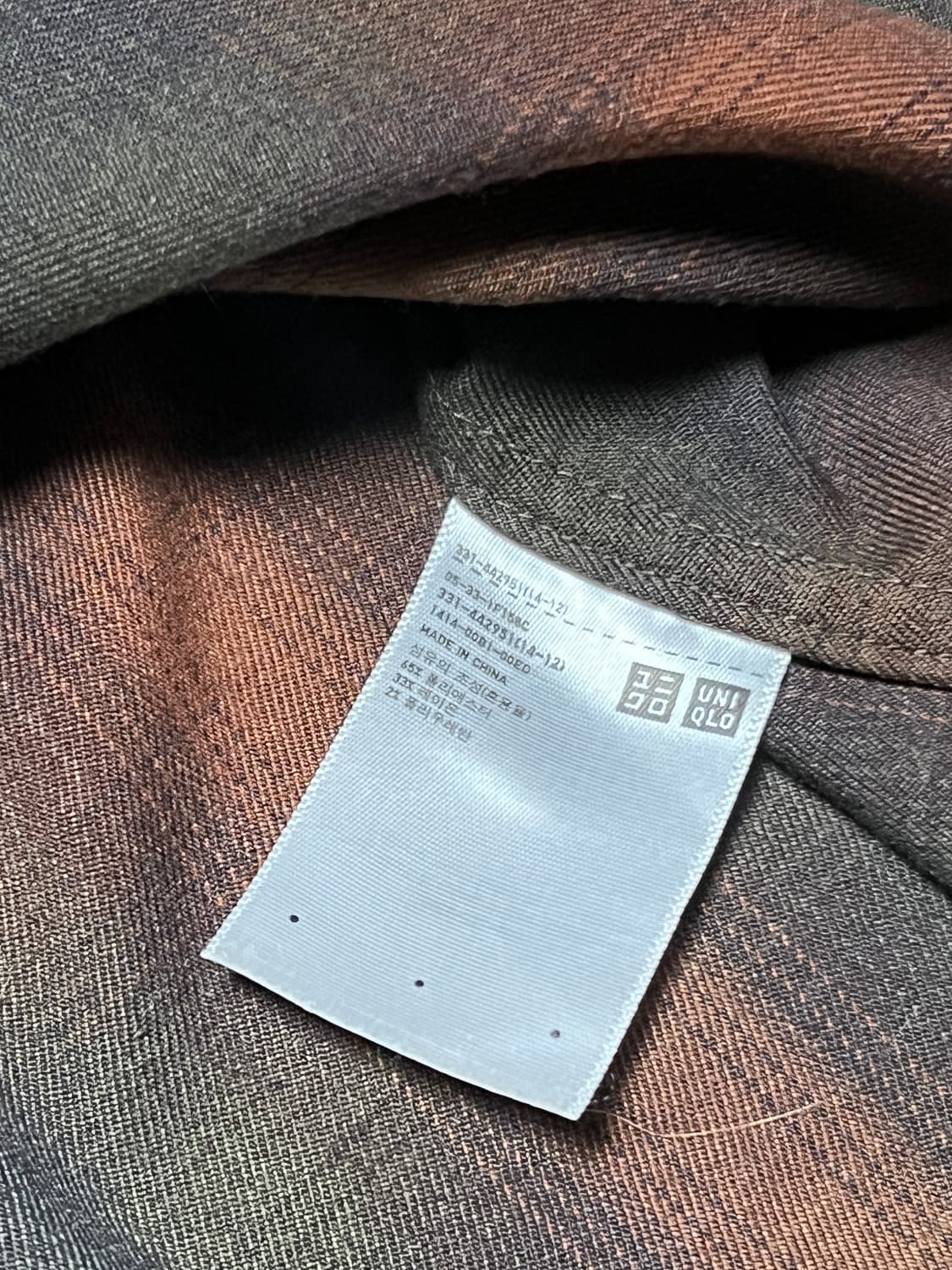 유니클로 U 원포켓 체크 셔츠 XL 상품이미지4