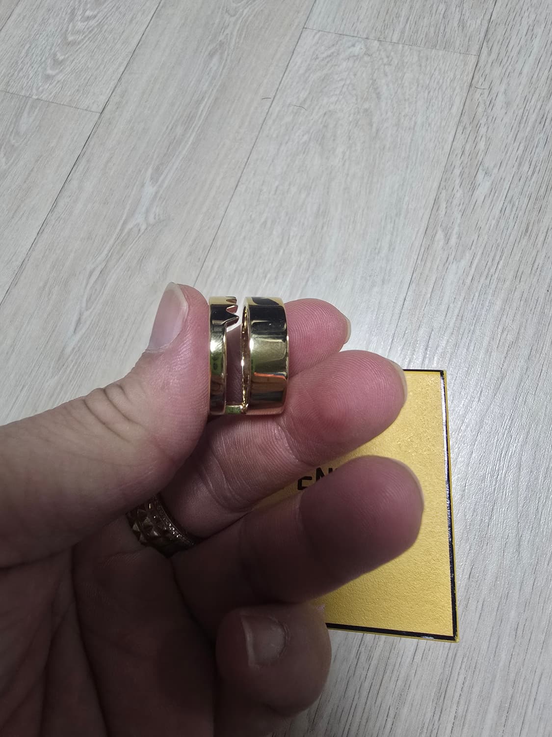 펜디 로고 반지 새상품 남녀공용 상품이미지4