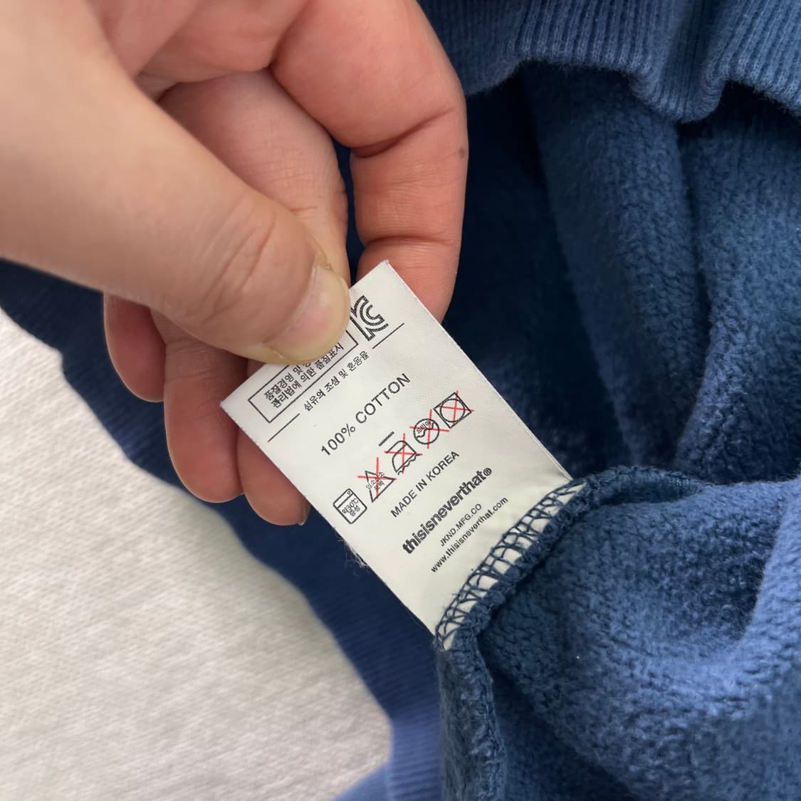 105 디스이즈네버댓 빅로고 맨투맨 상품이미지5