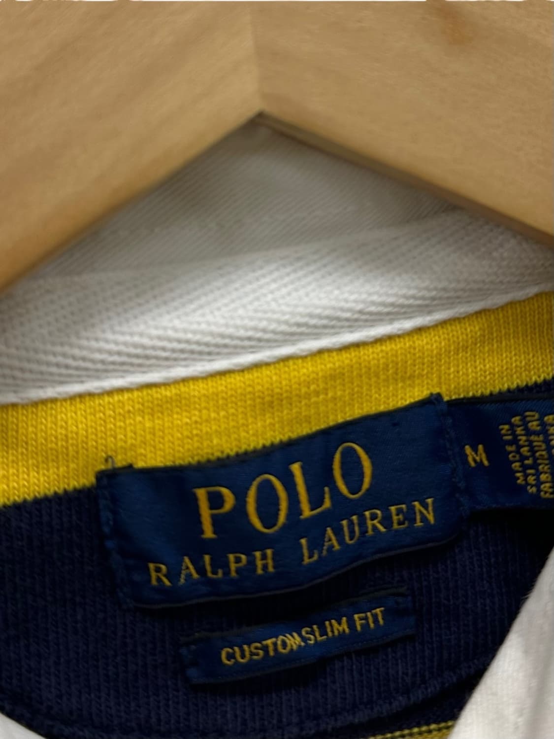 폴로 럭비티 옐로우&네이비 (M) 상품이미지8