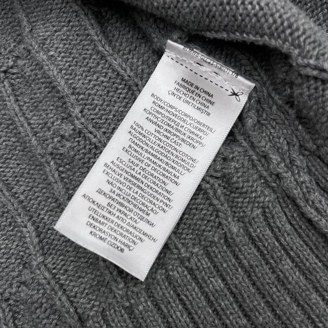 폴로 랄프로렌 네이비포니 그레이 꽈배기 니트 L 상품이미지5