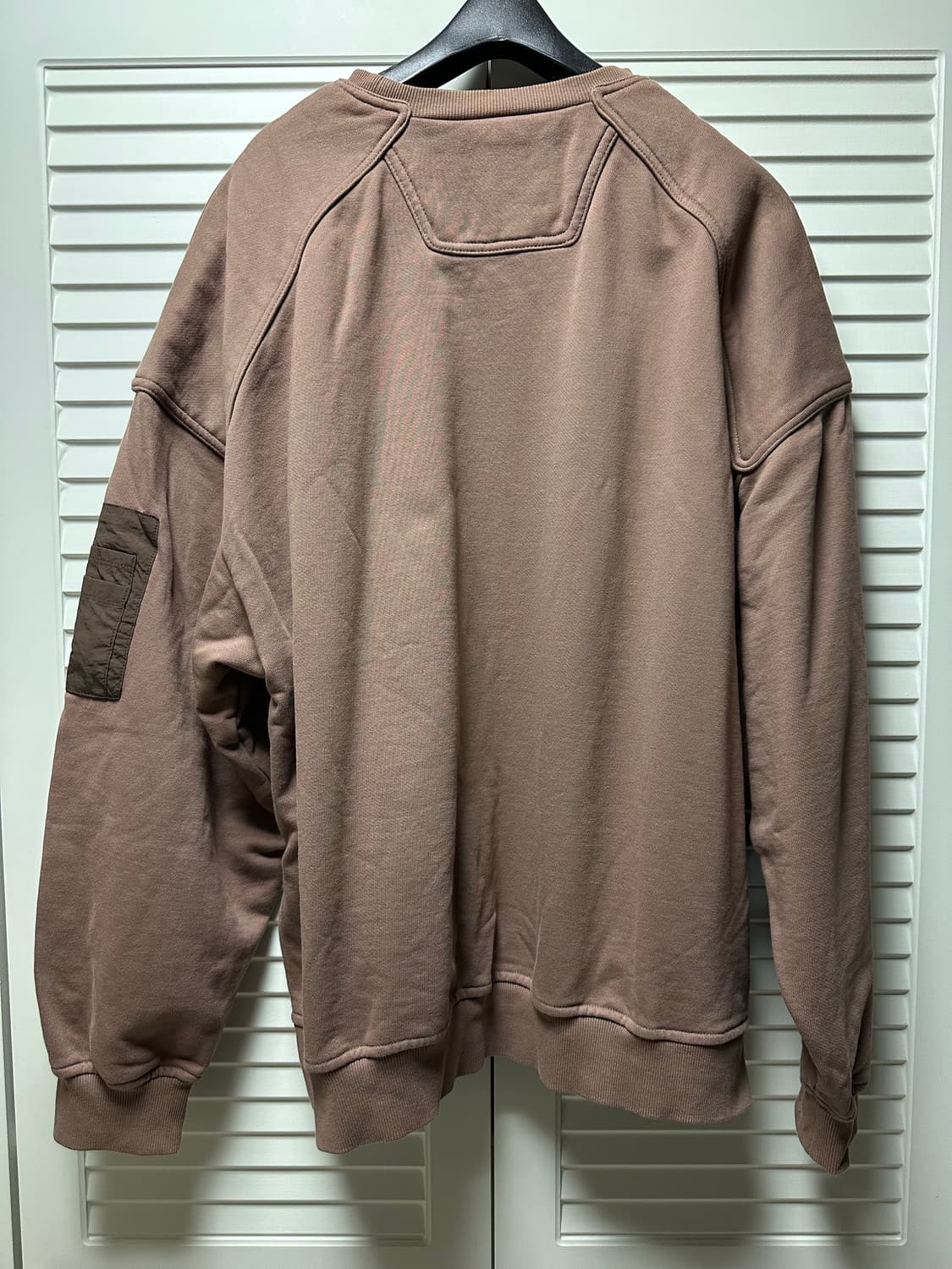 준지 어깨 덧방 맨투맨 브라운 M 상품이미지2