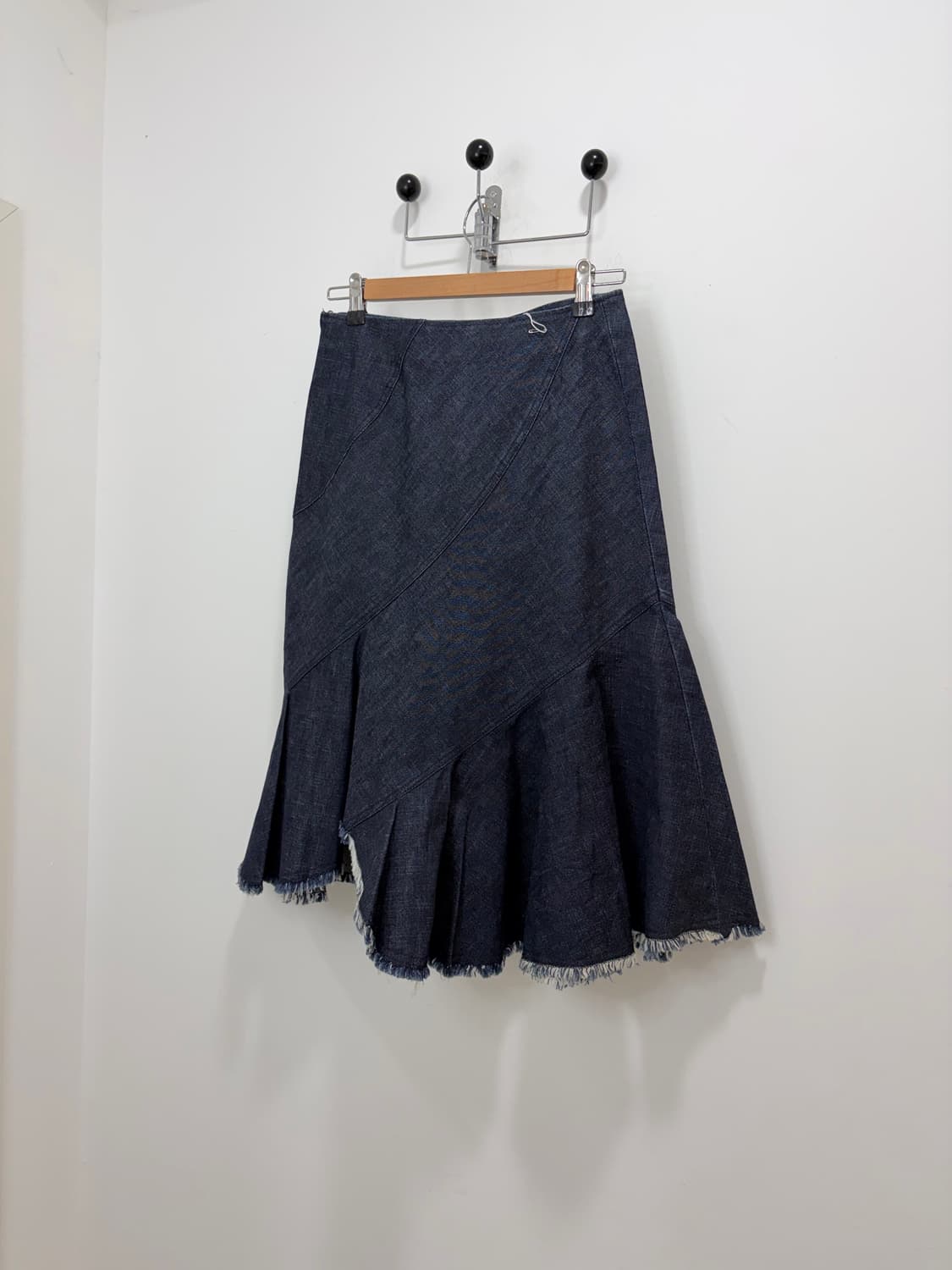 사선 데님 스커트 치마 상품이미지1