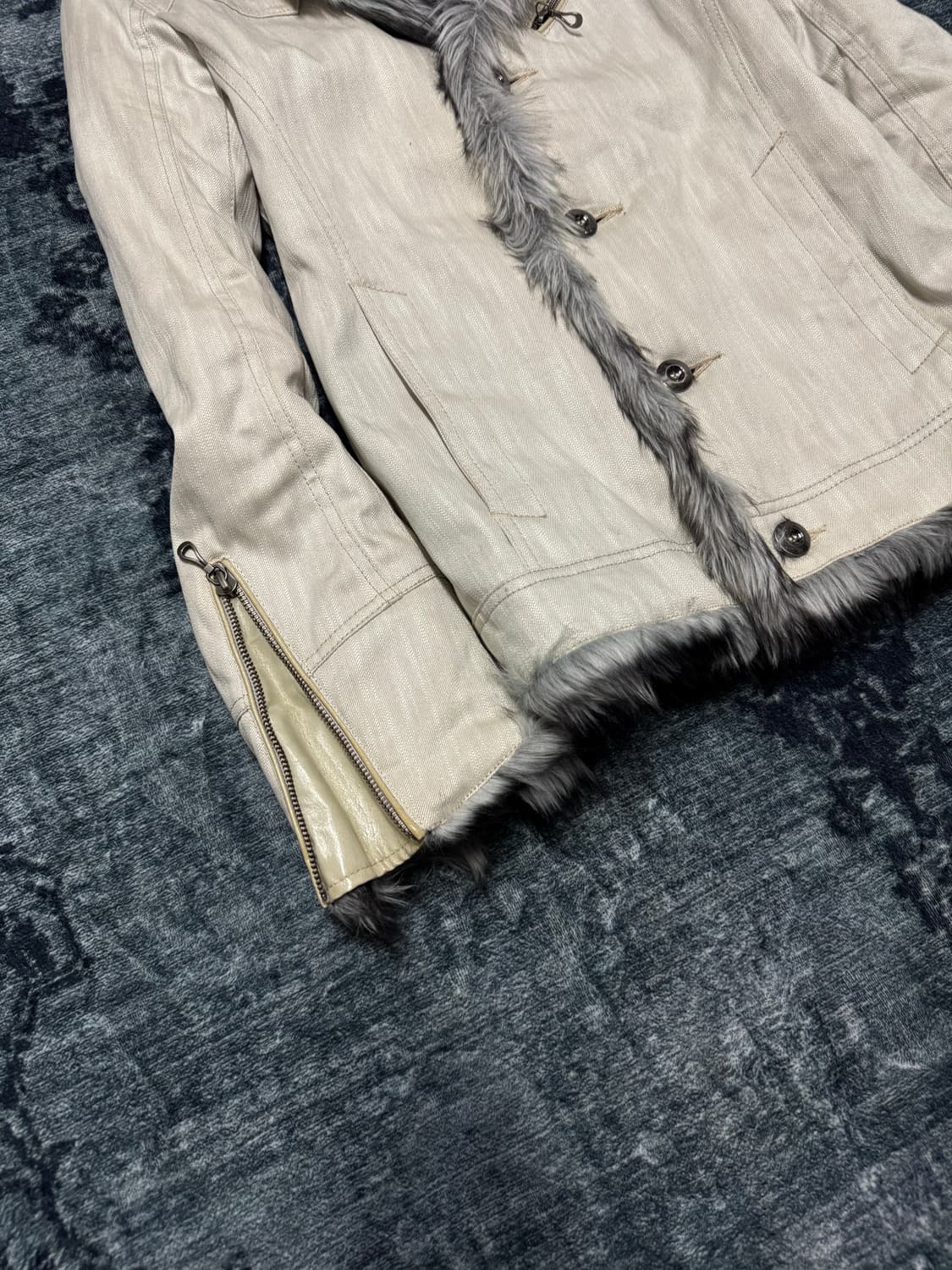 Nicole club for men trimming fur jacket 상품이미지4