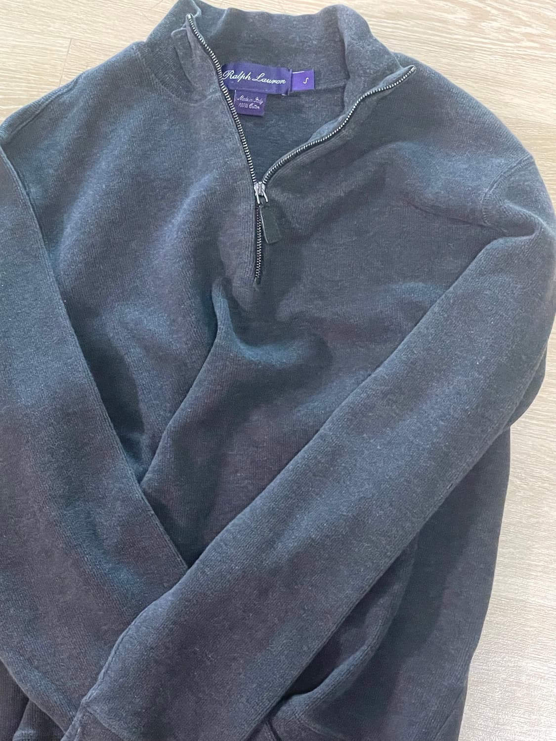 랄프로렌 퍼플라벨 반집업 니트 상품이미지1