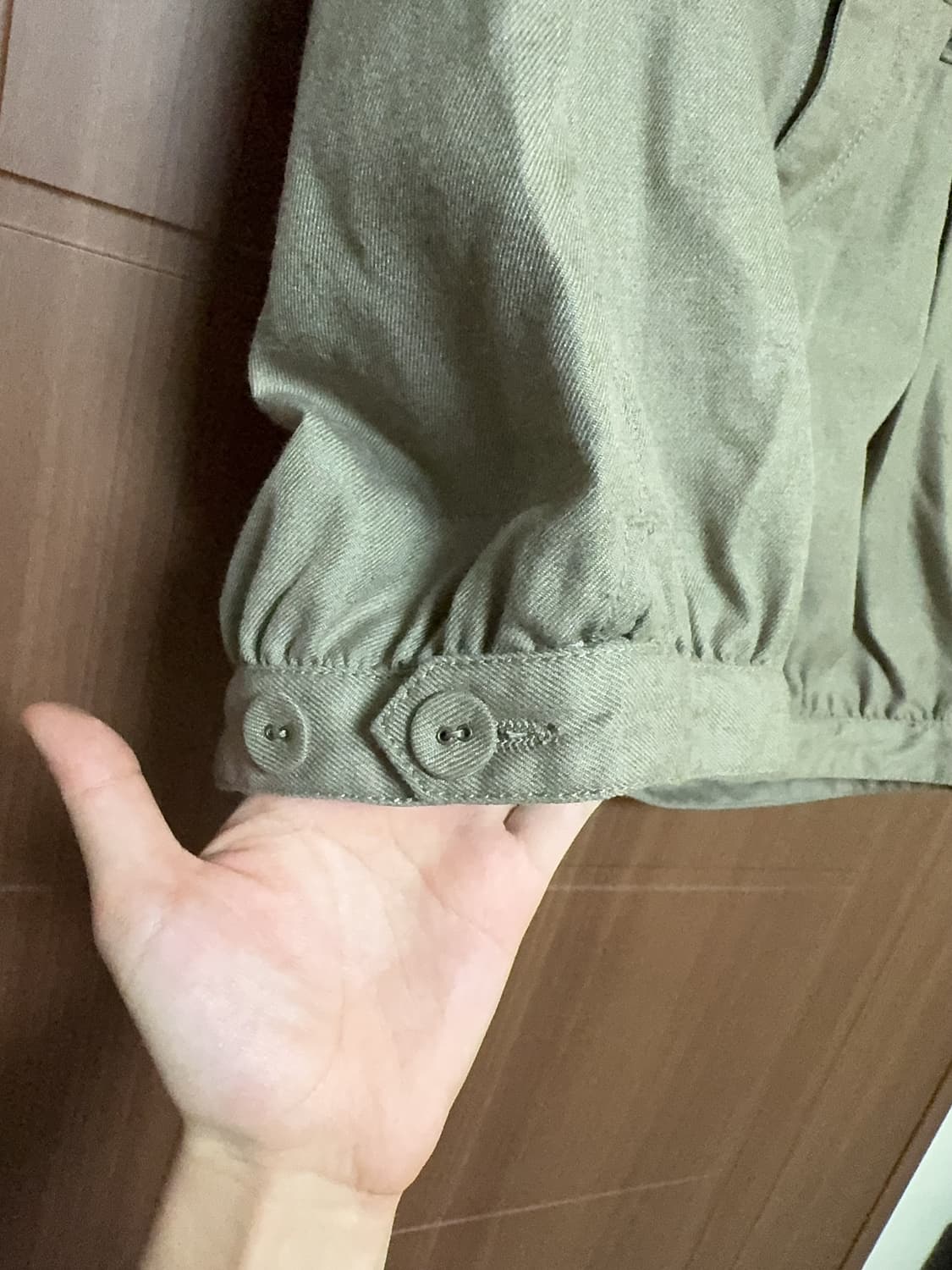 모리걸 하구미 일본 빈티지 베이지 카키 벌룬 반바지 팬츠 상품이미지3