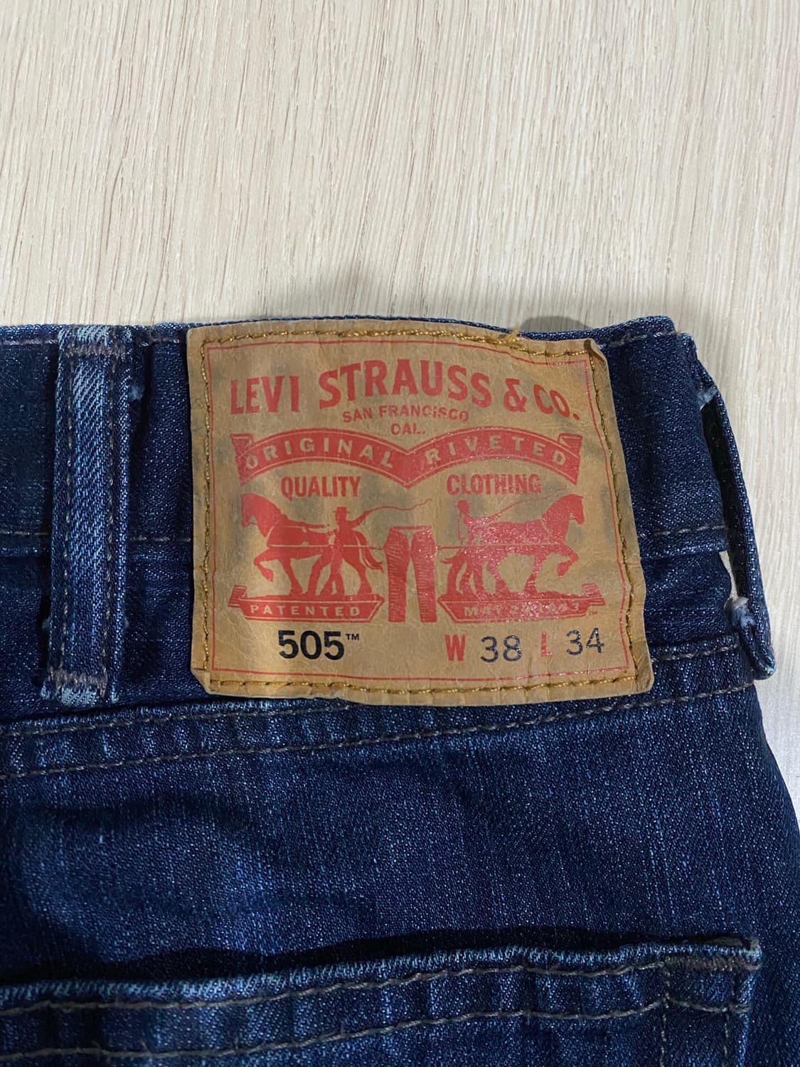리바이스 505 데님 W38 상품이미지6