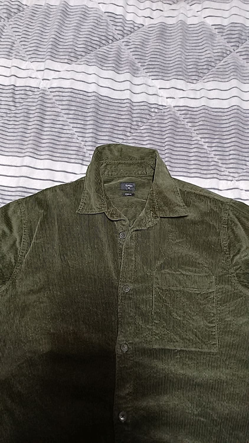 탑텐 오버핏 코듀로이남방 100 가슴61 기장74 상품이미지2