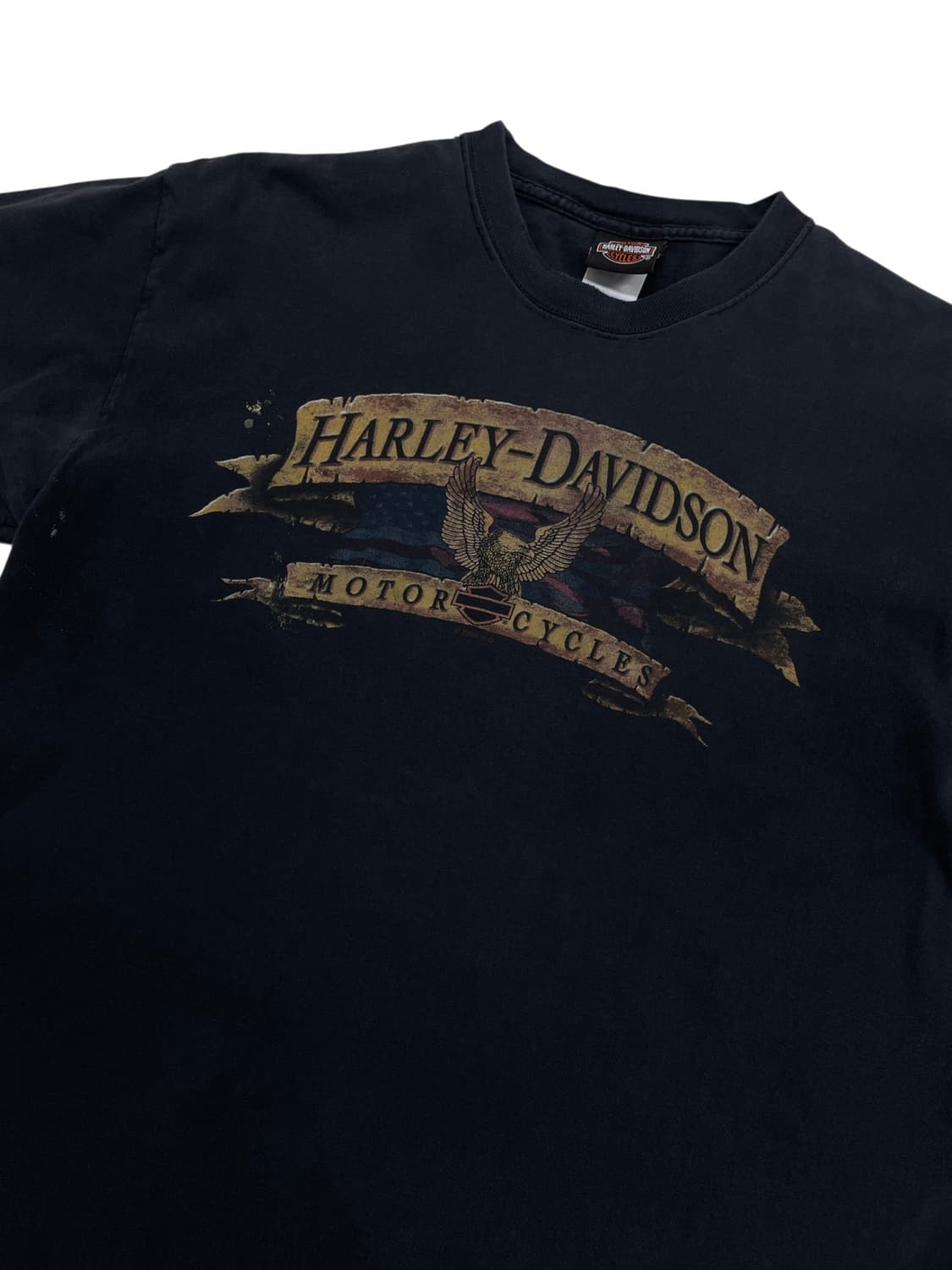 [L] 00s made USA 할리데이비슨 숏 슬리브 반팔 티셔츠 상품이미지4