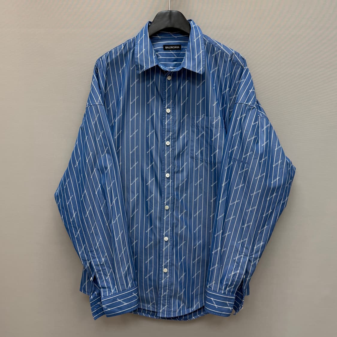 발렌시아가 스트라이프 멀티로고 셔츠 ( 110 ) 상품이미지1