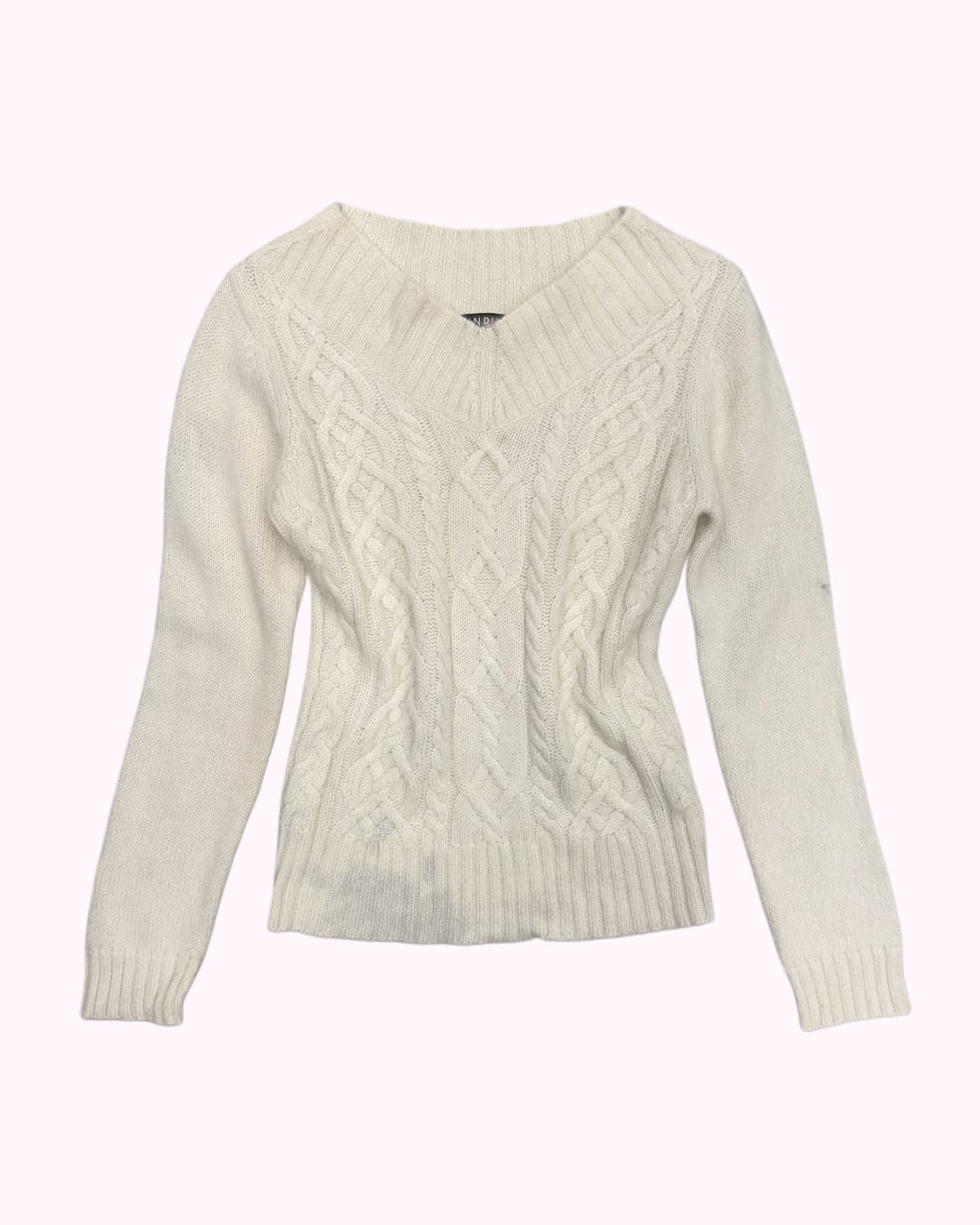 hairy ivory v-neck knit 상품이미지1