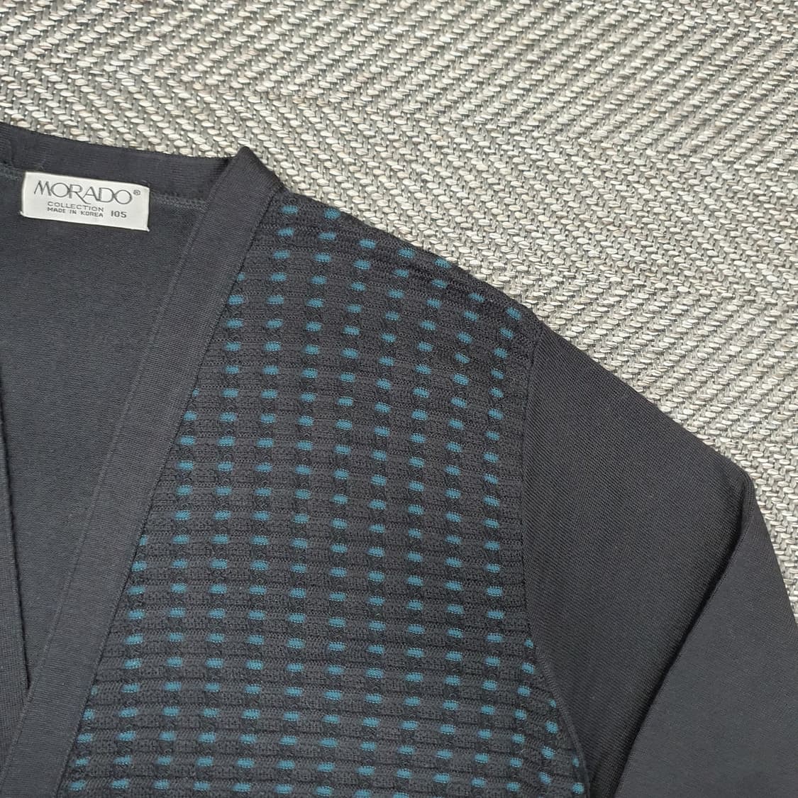 모라도 간절기 브이넥 니트 가디건 남자105 상품이미지3