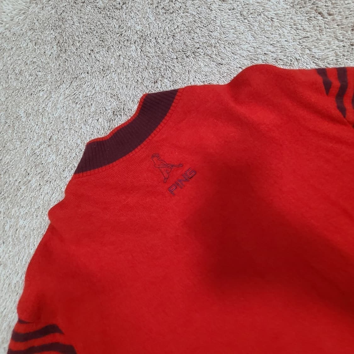 핑 방풍 니트집업 상품이미지5