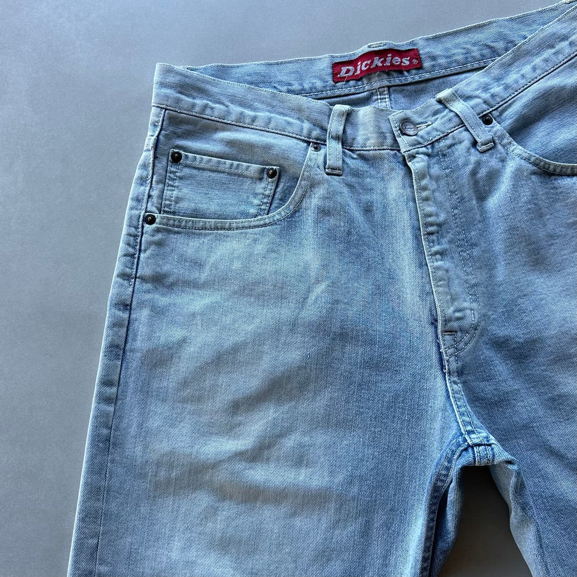 [XL]디키즈 연청 버뮤다 데님 팬츠 상품이미지3