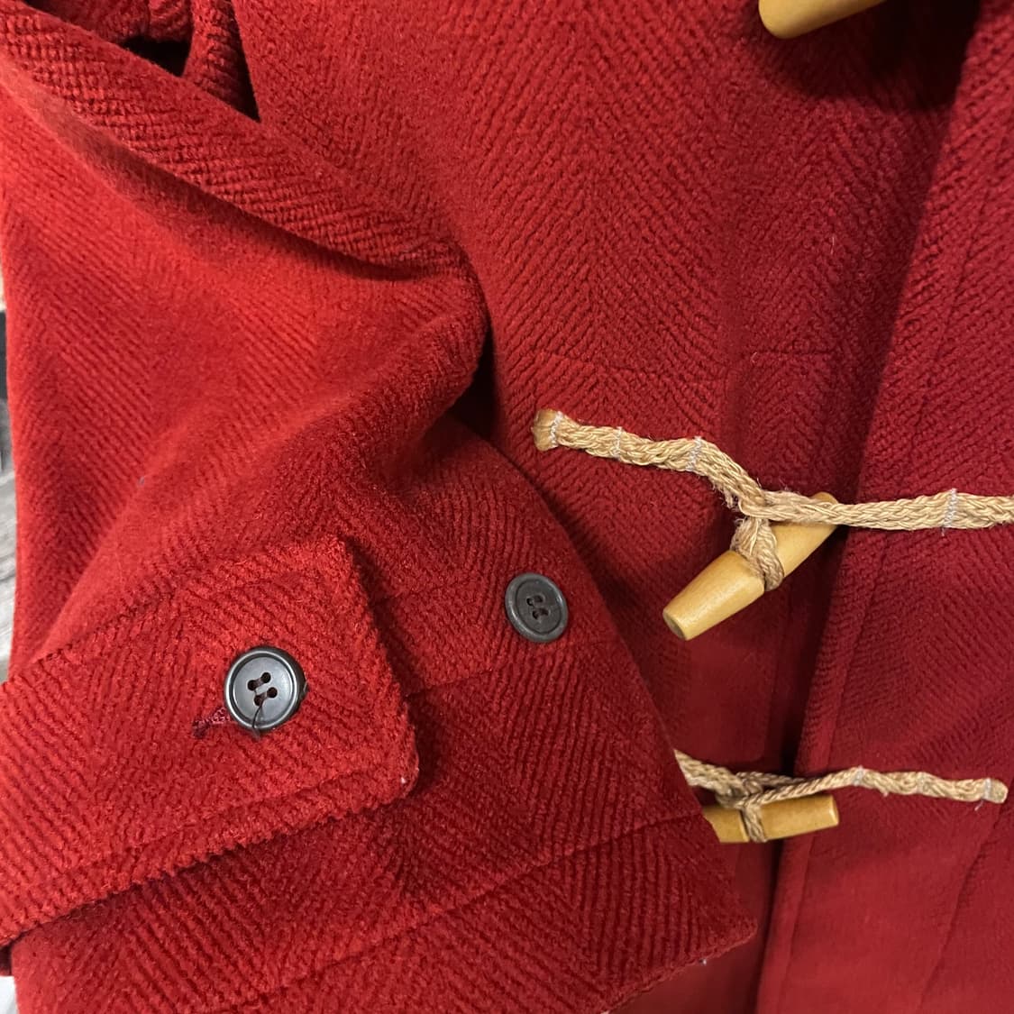 90s 글로버올 GLOVERALL 클래식 후드 더플 코트 떡볶이 코트 상품이미지5